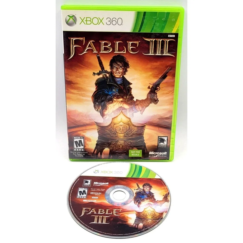 Fable III 3 (Microsoft Xbox‎ 360, 2010) NOT FOR RESALE